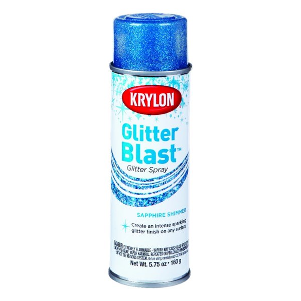 Krylon Glitter Blast Sapphire Shimmer Spray  Paint 5.75 oz K03814000